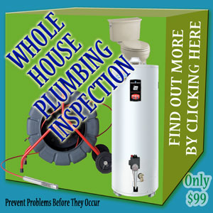 Give us a call and we will send a plumber out to your owner occupied home for  free whole house plumbing inspection